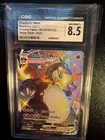 2021 POKEMON SWORD & SHIELD SHINING FATES #SV107 FULL ART/CHARIZARD VMAX CGC 8.5