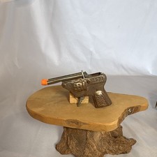 Vintage Embossed Cap Gun with Orange Tip Pressed Tin AAA Replica.