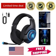 High-Performance Wireless Gaming Headset for PS5/PC  50mm Audio  40 Hours Play