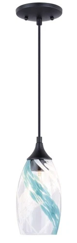 Vaxcel Lighting P0279 Bronze Milano Single Light 5"W Pendant With A Glass Shade - Picture 11 of 11