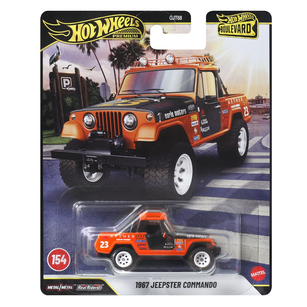 Hot Wheels バハブルーザー ミニカ No.65 四輪駆動ジープ 2026 Hot Wheels Premium Boulevard 1967 Jeepster Commando #154
