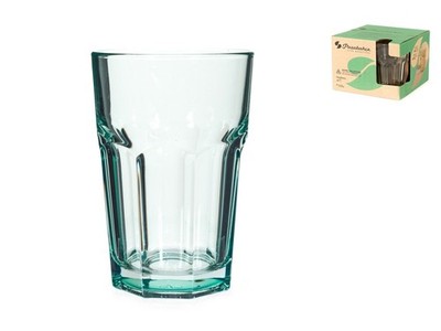 Set Of 4 Casablanca Glasses Recycled Glass Clear Cl 35,5