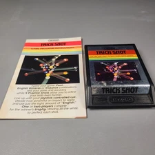 Trick Shot Atari 2600 Game Cartridge w/ Manual Imagic 1982
