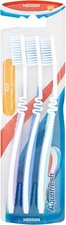 Image of Aquafresh Medium Flex Toothbrushes 3PK Ergonomic Plaque Removal