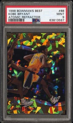 1998 Bowman’s Best Kobe Bryant Atomic Refractor #88 PSA 9 81/100 81-Point Record