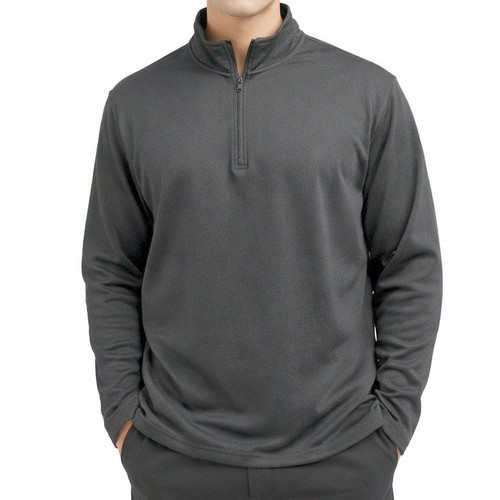 32 Degrees Heat Pullover Mens XXL Quarter Zip Gray Long Sleeve Performance Shirt