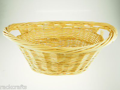 Large Decorative Straw Wicker Banquet Floral Flower Bread Basket Wedding Bridal