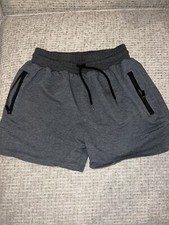 mens jogger gray sweat shorts small