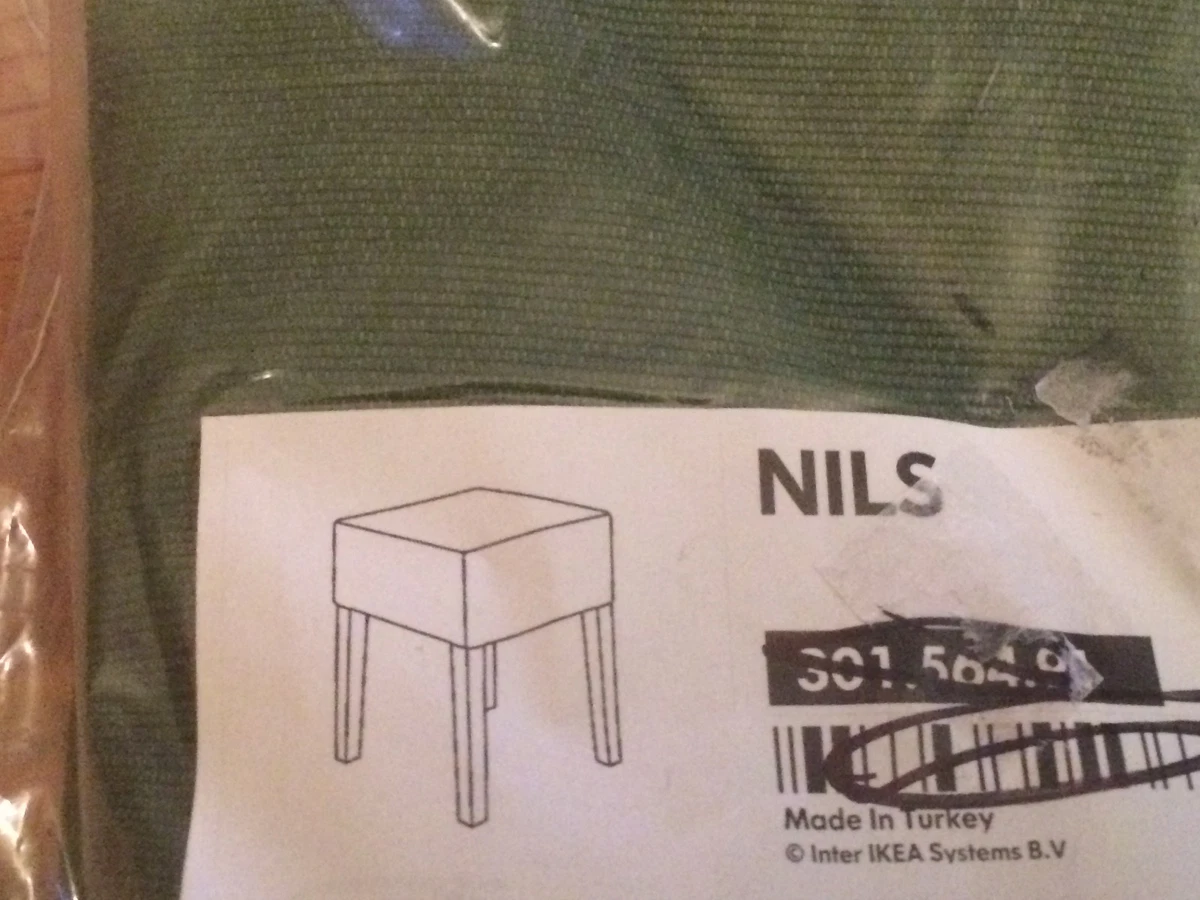 New in pack IKEA NILS Stool Cover Slipcover GREEN 301.564.91