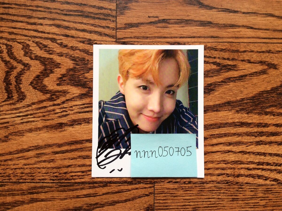 BTS J-Hope Hoseok Official Wings Signed Autographed Photo BTS J-Hope Hoseok Official Wings Signed Autographed Photo