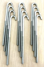 12 J HOOKS STAINLESS STEEL 6 INCHES TO 24