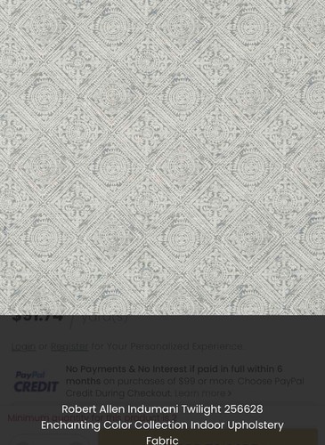 Indumani Twilight Upholstery/Drapery Fabric, By Robert Allen, Enchanting Colors - Picture 2 of 2