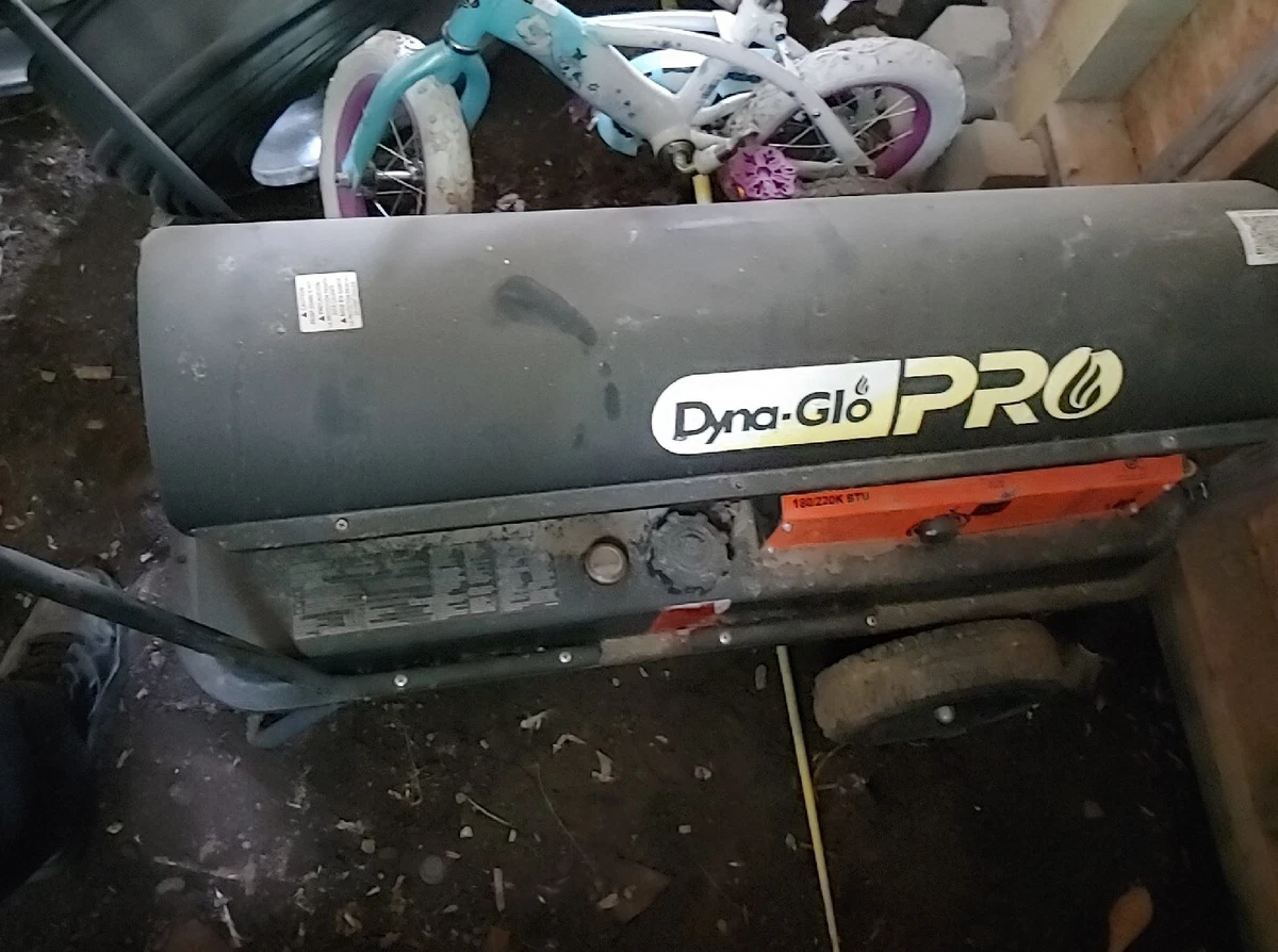 Dyna-Glo pro 180/220,000 btu Kerosene Portable Heater on wheels forced hot  air | eBay