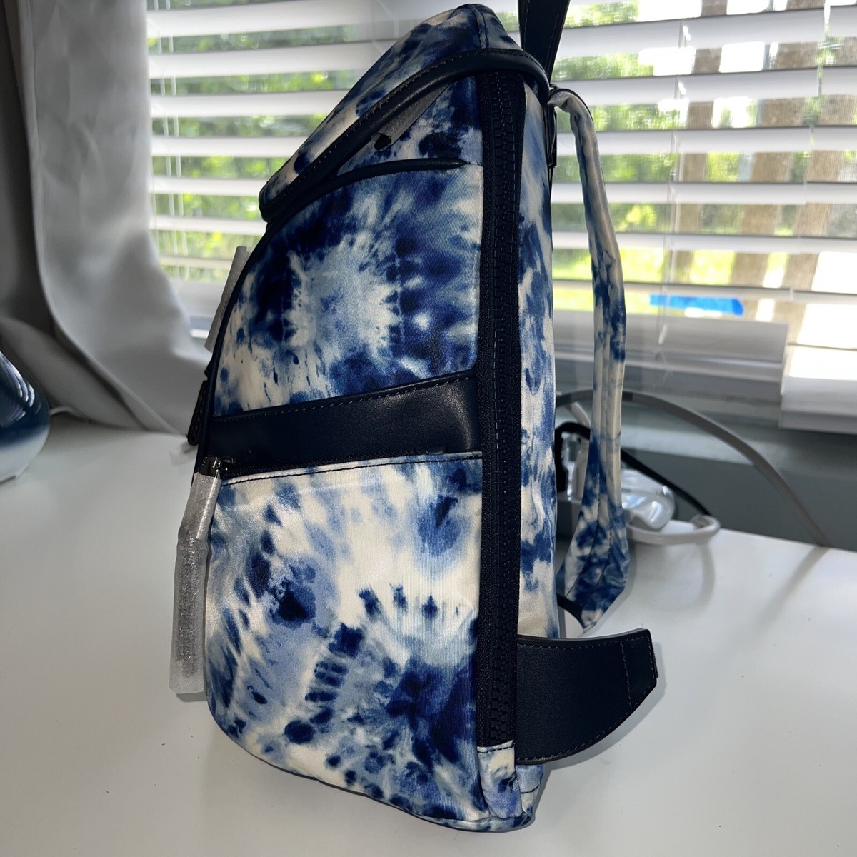 Calvin Klein Shay Small Backpack, NWT CALVIN KLEIN Shay Small Backpack Serenity Blue with White  main image 3