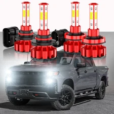 For 2019 2020 2021 Silverado 1500 WT Custom Trail Boss LED Headlight Bulbs Kit