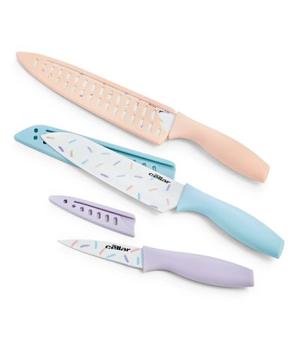 The Cellar 3-Pc. Knife Set With Sheaths