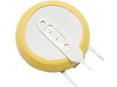 2 Stück CR2032 / GVFN Lithium Knopfzelle Batterie mit Lötfahne 3 pin
