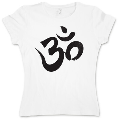 OM SIGN LOGO GIRLIE SHIRT Indien Shiva Buddha Buddhismus Govinda Buddhism Girl