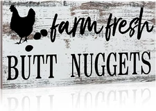 Farm Fresh Chicken Wall Decor Chicken Coop Accessories Chicken Coop Sign Rustic