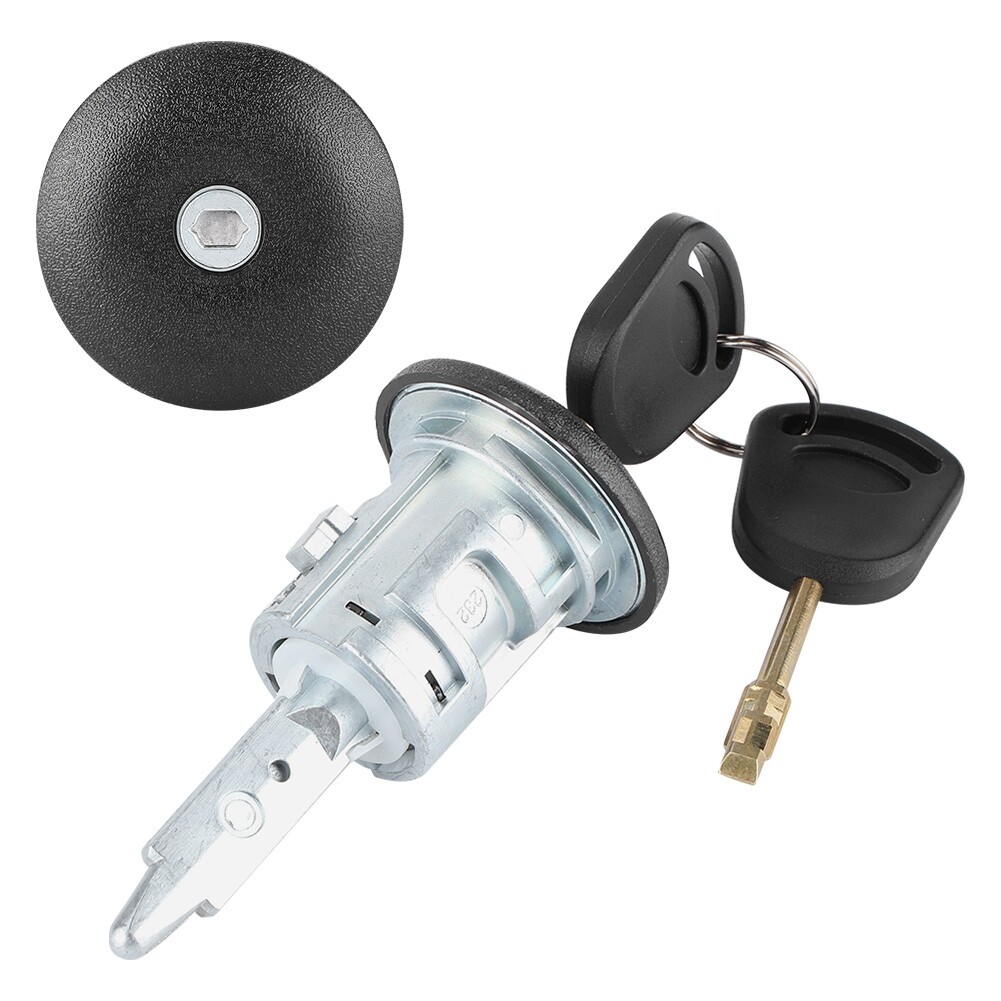 Car Front Right Door Lock Barrel with 2 Keys For Transit MK6 2000‑2016