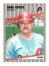 1989 Fleer #568 Greg Gross Philadelphia Phillies