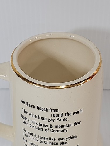 Tazza birra vintage Alaska Yukon Brew ceramica Stein 1973 USA Godfred & Associates - Foto 10 di 13