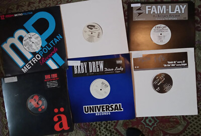 6 12'' Singles Fam Lay-Tru Life-Baby Drew-Domirican-Big Fun-Marissa-kaleidoscope