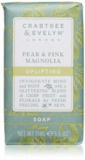 Crabtree Evelyn Pear Pink Magnolia Uplifting perfumed Bar Soap 5.5 oz SEALED