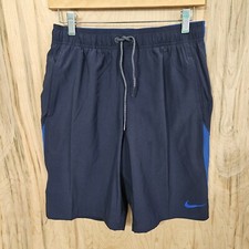 NIKE Contend Water Repellent Colorblock Swim Trunks 9" Inseam Mens Sz Small Nwt