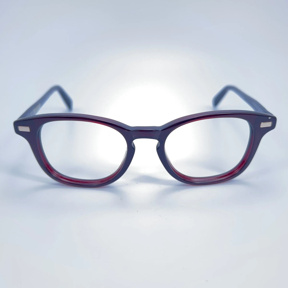 Warby Parker Chandler 731 Dark Red Grey Eyeglasses Frame 47-18-145 Eyewear  | eBay