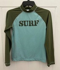 Gymboree Long Sleeve Rash Guard Surf Swim Shirt UPF50 Boys Size 10 NEW