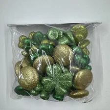 St. Patricks Day Scatters And Fillers Clover, shamrock, hats, coins, glitter 