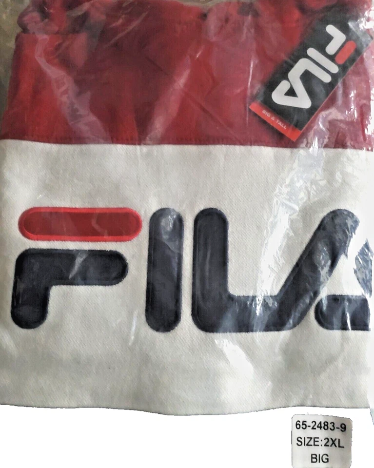 FILA Unisex hoodie sweatshirt 2XL Big pullover,3 color, White Red and Blue, New  - Image 2 of 4