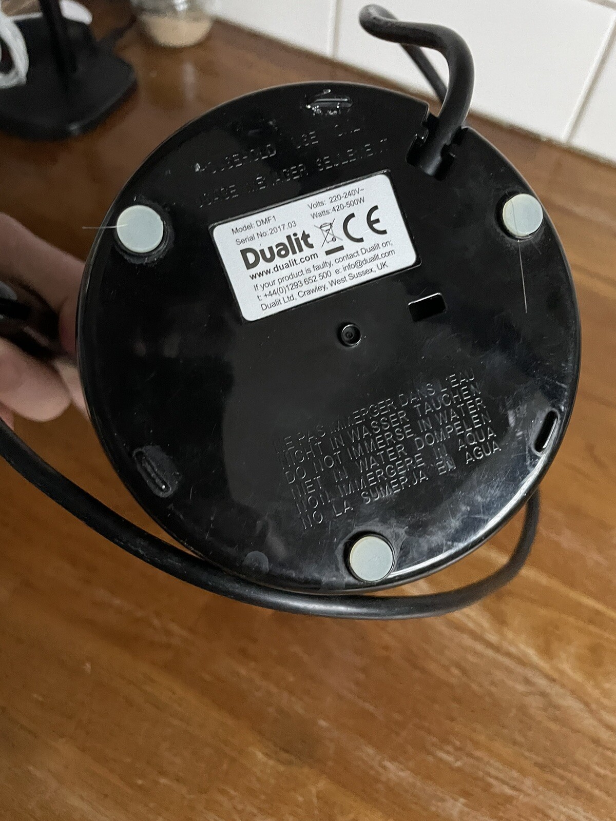 Dualit Milk Frother 500ml, Black For Hot and Cold Milk 84135