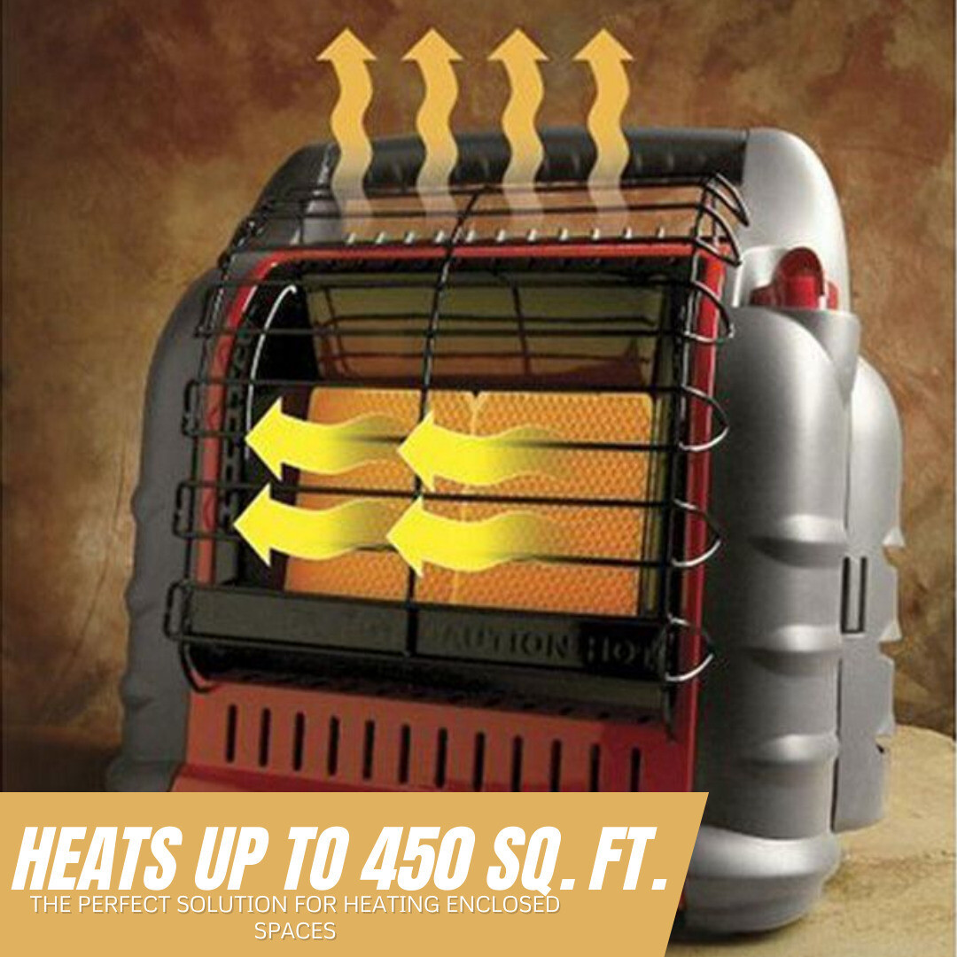 Mr. Heater Portable Big Buddy Propane Heater with 10Feet Propane Hose