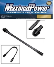 MaximalPower 25" Long Crevice Tool for Vacuum 1.25" Hose Detachable Brush Head