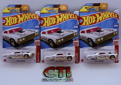 NEW 2024 HOT WHEELS TARGET EXCLUSIVE RED EDITION LAYIN' LOWRIDER 7/12 - LOT OF 3