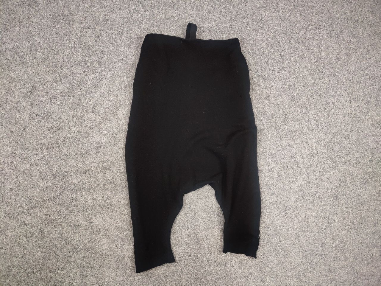 Forme D'expression 33204322896 Design Black Lana Wool Harem sarouel Pants