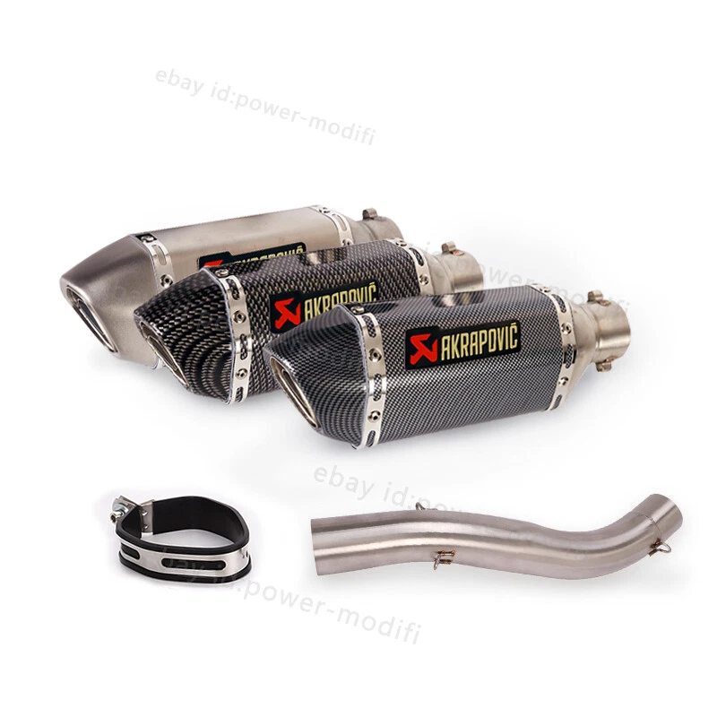 Silenciador de escape Scrambler 800 821 para Ducati Monster 797 2017-2023 tubo de enlace medio Foto 3 de 4