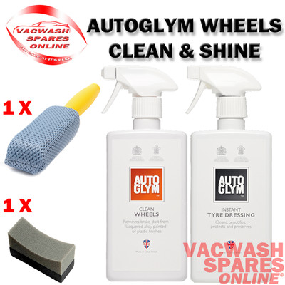 AUTOGLYM SAUBERE RÄDER - REIFENVERBAND - ALUFELGENREINIGUNGSSET - REIFEN SCHWARZ