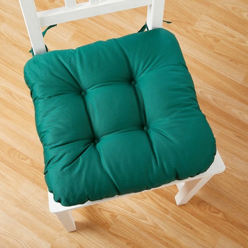 DINING CHAIR SEAT PAD CUSHIONS with Ties / Garden Chair Cushions MADE IN UK - Picture 5 of 14