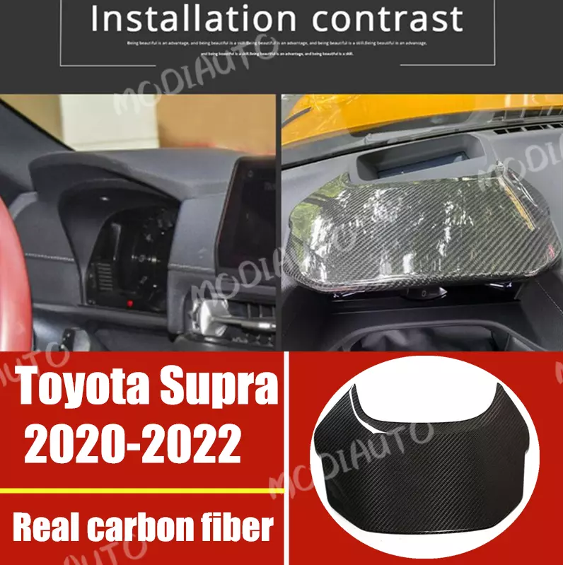 For Toyota Supra 20 2022 Real carbon fiber Dashboard Instrument