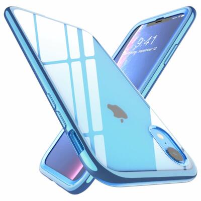 For iPhone XR Case, SUPCASE [UB Electro] Clear Plating Cover w/ Screen Protector