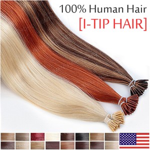 Us 16 20 22inch Pre Bonded I Tip 100 Remy Human Hair Extensions