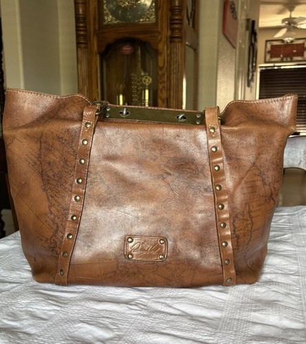 Patricia Nash Benvenuto Signature Map Large Tote Shoulder Bag