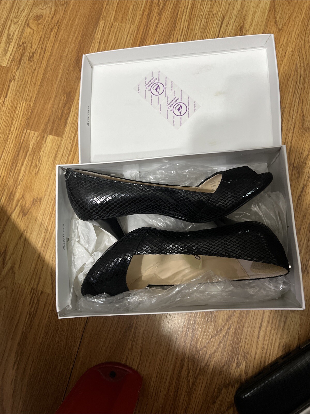 Calvin Klein Womens Black Classic Python Shoes  S… - image 6