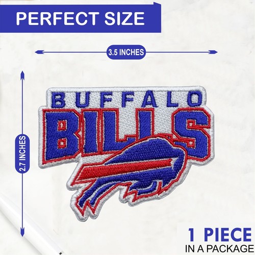 Buffalo Bills NFL Team Logo Iron On Patch - Sew Patch - Embroidered Patch - Picture 2 of 6