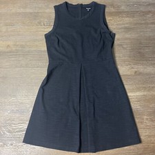 Madewell Dress Black Women’s Medium Sleeveless Zip Up Cotton