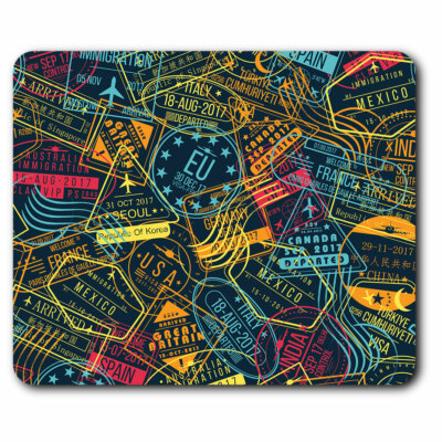 Travel Stamps Holiday Travelling Home Gift #8198 2 x Coasters