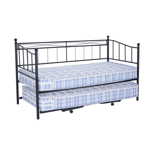 Metal Single Day Bed Sofa Bed Guest Bed Frame or with Pull Out Trundle - Picture 21 of 56